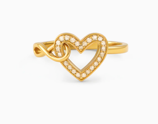 Anillo Corazón Infinito
