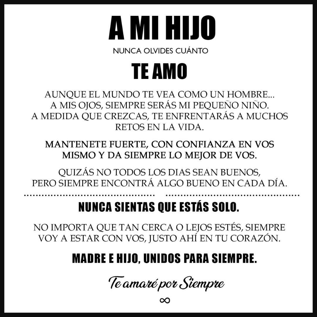 PARA MI HIJO | SIEMPRE UNIDOS | PULSERA DE CUERO