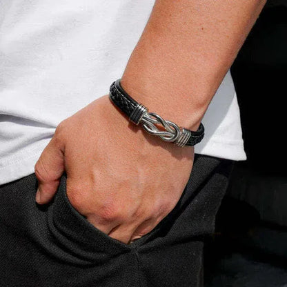 PARA MI HIJO | SIEMPRE UNIDOS | PULSERA DE CUERO