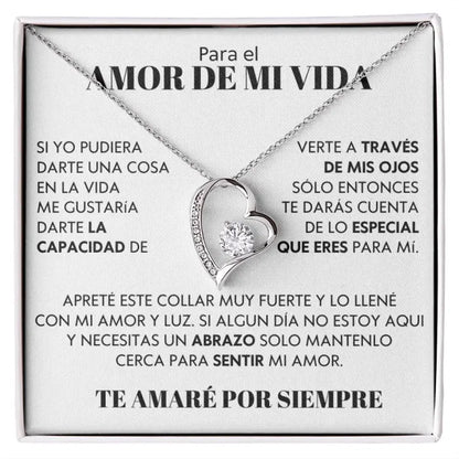 Collar "Amor de mi vida" Con caja y dedicatoria