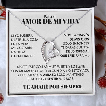 Collar "Amor de mi vida" Con caja y dedicatoria
